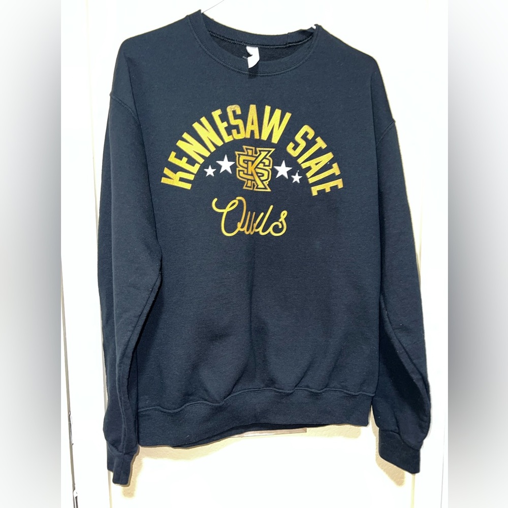 Black KSU Crewneck